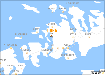 map of Råke