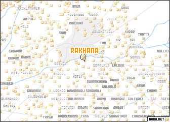 map of Rakhāna