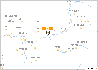 map of Rakhān