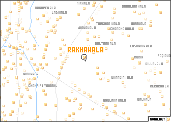map of Rakhawāla