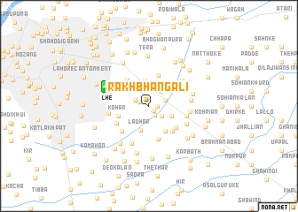 map of Rakh Bhangāli