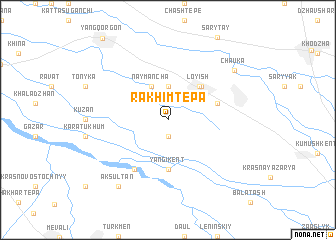 map of Rakhimtepa