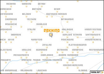 map of Rakhino