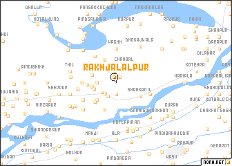 map of Rakh Jalālpur