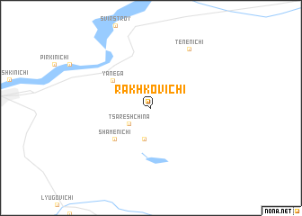 map of Rakhkovichi