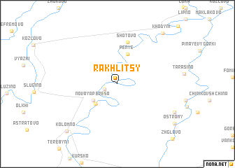 map of Rakhlitsy