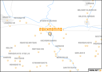 map of Rakhmanino