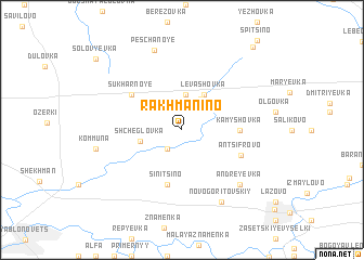 map of Rakhmanino