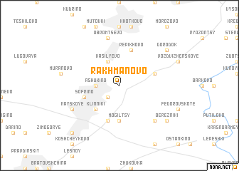 map of Rakhmanovo