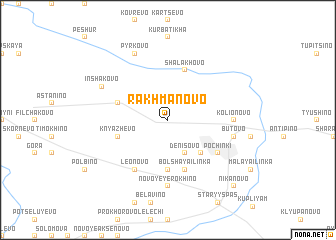 map of Rakhmanovo