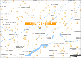 map of Rakh Mundeke Kalān