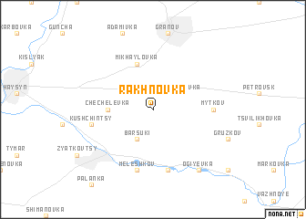 map of Rakhnovka