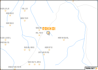 map of Rakhoi