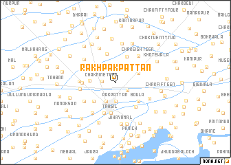 map of Rakh Pākpattan