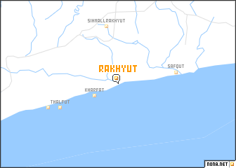 map of Rakhyūt