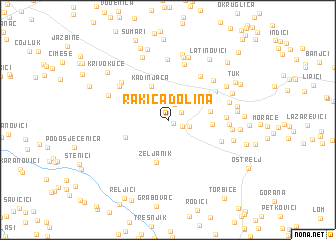 map of Rakića Dolina