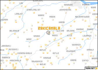 map of Rakića Mala