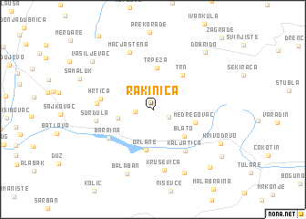 map of Rakinica