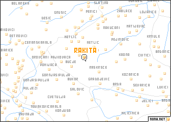 map of Rakita