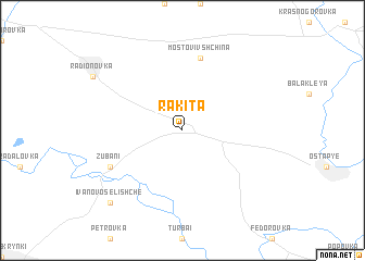 map of Rakita