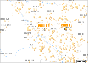 map of Rakite