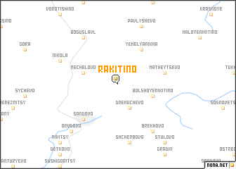 map of Rakitino