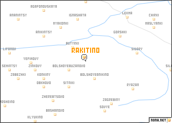 map of Rakitino