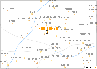map of Rakitnaya