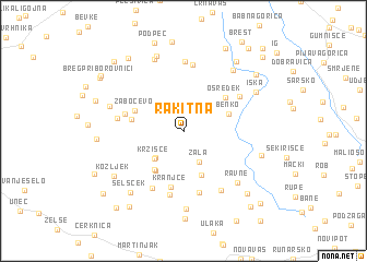 map of Rakitna