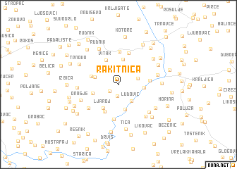 map of Rakitnica