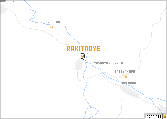 map of Rakitnoye