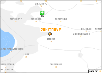 map of Rakitnoye
