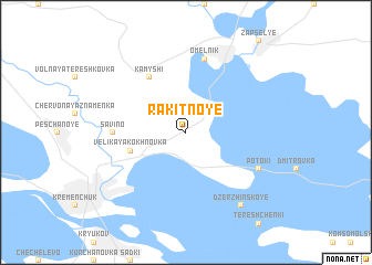 map of Rakitnoye