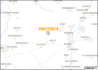 map of Rakitnoye