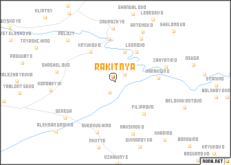 map of Rakitnya