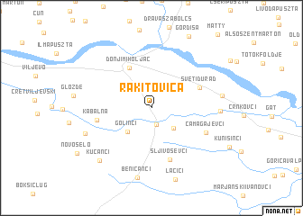 map of Rakitovica