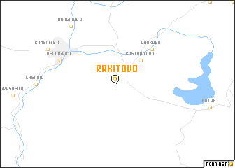 map of Rakitovo