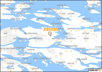 map of Räknäs