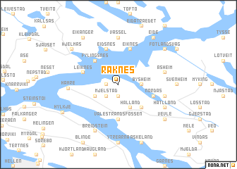 map of Raknes