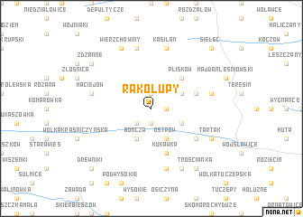 map of Rakołupy