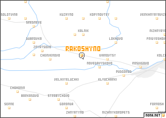 map of Rakoshyno