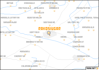 map of Rákosiugar