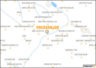 map of Rákosmajor