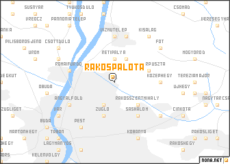 map of Rákospalota