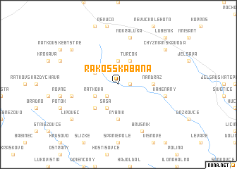 map of Rákošská Baňa