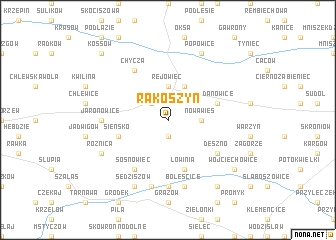 map of Rakoszyn