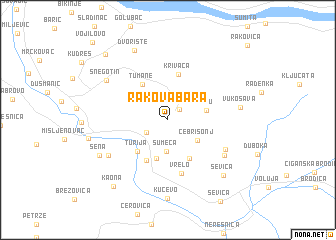 map of Rakova Bara