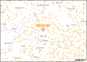 map of Rakovac