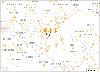 map of Rakovac