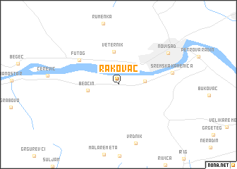 map of Rakovac